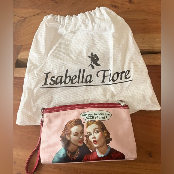 Isabella Fiore Handbags - Rare Leather Isabella Fiore Clutch/Wristlet